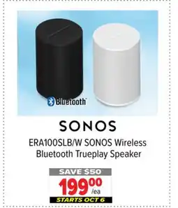 2001 Audio Video ERA100SLB/W SONOS Wireless Bluetooth Trueplay Speaker offer