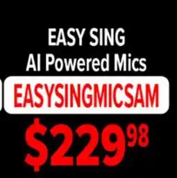 2001 Audio Video EASY SING AI Powered Mics offer