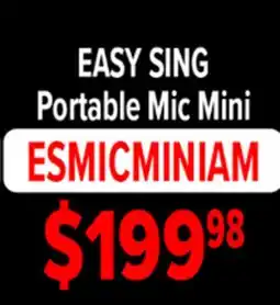 2001 Audio Video EASY SING Portable Mic Mini offer