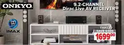 2001 Audio Video TXRZ30 Onkyo 9.2-CHANNEL Dirac Live AV RECEIVER offer