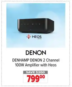 2001 Audio Video DENHAMP DENON 2 Channel 100W Amplifier with Heos offer