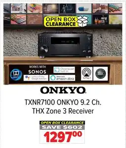 2001 Audio Video TXNR7100 ONKYO 9.2 Ch. THX Zone 3 Receiver offer