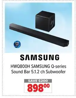 2001 Audio Video HWQ800H SAMSUNG Q-series Sound Bar 5.1.2 ch Subwoofer offer