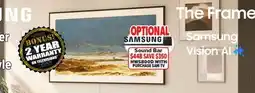 2001 Audio Video QN55LS03HWFXZC - 55 4K THE FRAME PRO AI TV offer
