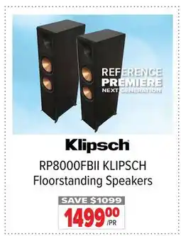 2001 Audio Video RP8000FBII KLIPSCH Floorstanding Speakers offer