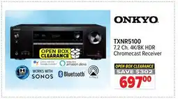 2001 Audio Video TXNR5100 7.2 Ch. 4K/8K HDR Chromecast Receiver offer