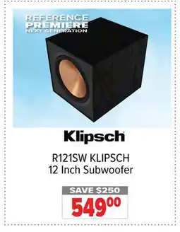 2001 Audio Video R121SW KLIPSCH 12 Inch Subwoofer offer
