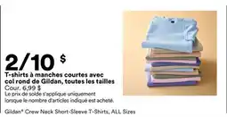 Michaels T-shirts à manches courtes avec col rond de Gildan, toutes les tailles offer