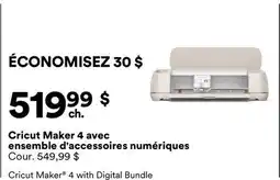 Michaels Cricut Maker 4 avec ensemble d'accessoires numériques offer