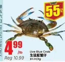 Btrust Supermarket Live Blue Crab offer