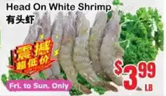 Oceans Fresh Food Market Head On White Shrimp offer