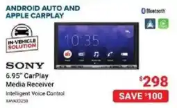 Visions Electronics Sony 6.95" CarPlay Media Receiver offer