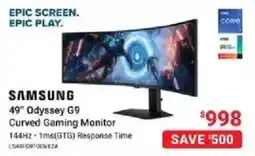 Visions Electronics Samsung 49" Odyssey G9 Curved Gaming Monitor offer
