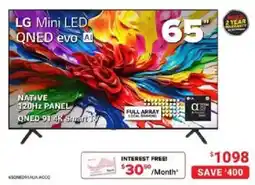 Visions Electronics LG Mini LED QNED evo AI offer