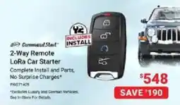 Visions Electronics Command Start 2-Way Remote LoRa Car Starter offer