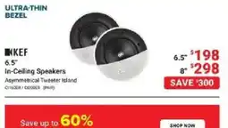 Visions Electronics Kef 6.5" In-Ceiling Speakers Asymmetrical Tweeter Island offer