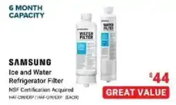 Visions Electronics Samsung ice and water refrigerator filter offer