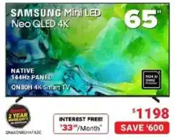 Visions Electronics Samsung QN65QN80HA FX2C offer