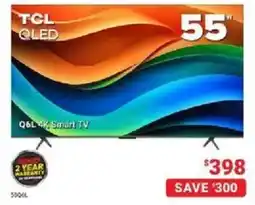 Visions Electronics Tcl qled 55" q6l 4k smart tv offer