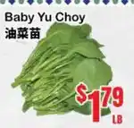 Oceans Fresh Food Market Baby Yu Choy offer