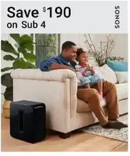 Visions Electronics Sonos sub 4 offer