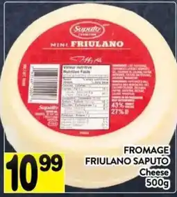 Supermarché PA Saputo friulano cheese offer