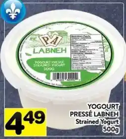 Supermarché PA Labneh strained yogurt offer