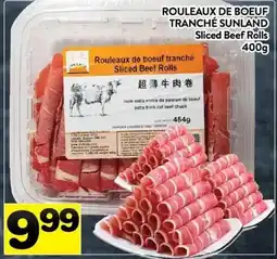 Supermarché PA Sunland sliced beef rolls offer