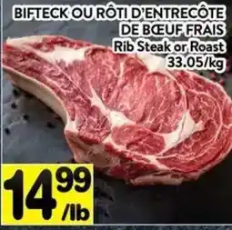 Supermarché PA Rib Steak or Roast offer