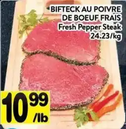 Supermarché PA Fresh Pepper Steak offer