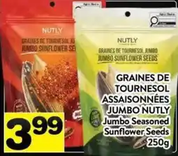 Supermarché PA Nutly jumbo seasoned sunflower seeds offer
