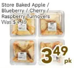 Ample Food Market Store Baked Apple Blueberry Cherry Raspberry Turnovers offer