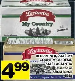 Supermarché PA Lactantia my country unsalted or semi-salted butter offer