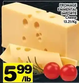 Supermarché PA Fromage emmental importé cheese offer