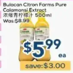 Oceans Fresh Food Market Bulacan Citron Farms Calamansi Extract offer