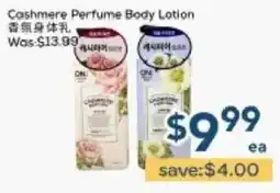 Oceans Fresh Food Market Cashmere Perfume Body Lotion offer