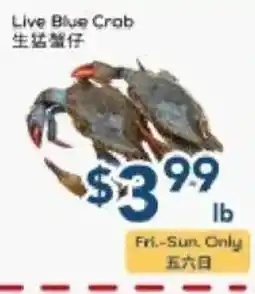 Oceans Fresh Food Market Live Blue Crab offer