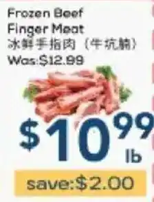 Oceans Fresh Food Market Frozen Beef Finger Meat offer