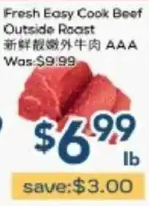 Oceans Fresh Food Market Fresh Easy Cook Beef Outside Roast offer