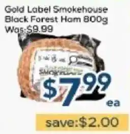 Oceans Fresh Food Market Gold Label Smokehouse Black Forest Ham offer