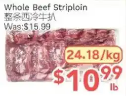 Ample Food Market Whole Beef Striploin offer