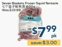 Oceans Fresh Food Market Seven Baskets frozen squid tentacle offer