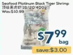 Oceans Fresh Food Market Seafood Platinum Black Tiger Shrimp offer