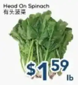 Oceans Fresh Food Market Head On Spinach offer