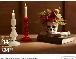 Walmart Glass candle stick offer