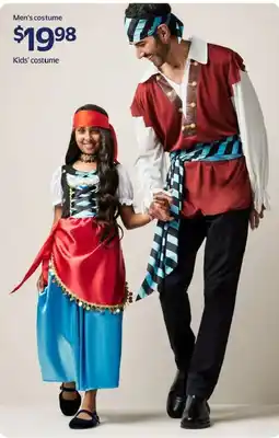Walmart Men's costume offer