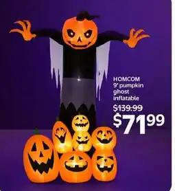 Walmart Homcom 9" pumpkin ghost inflatable offer