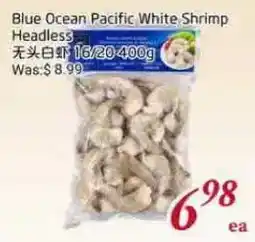 Tone Tai Supermarket Blue Ocean Pacific White Shrimp Headless offer