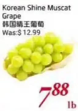 Tone Tai Supermarket Korean Shine Muscat Grape offer