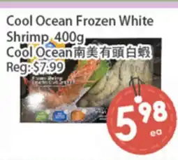 Fresh Palace Supermarket Cool Ocean Frozen White Shrimp offer